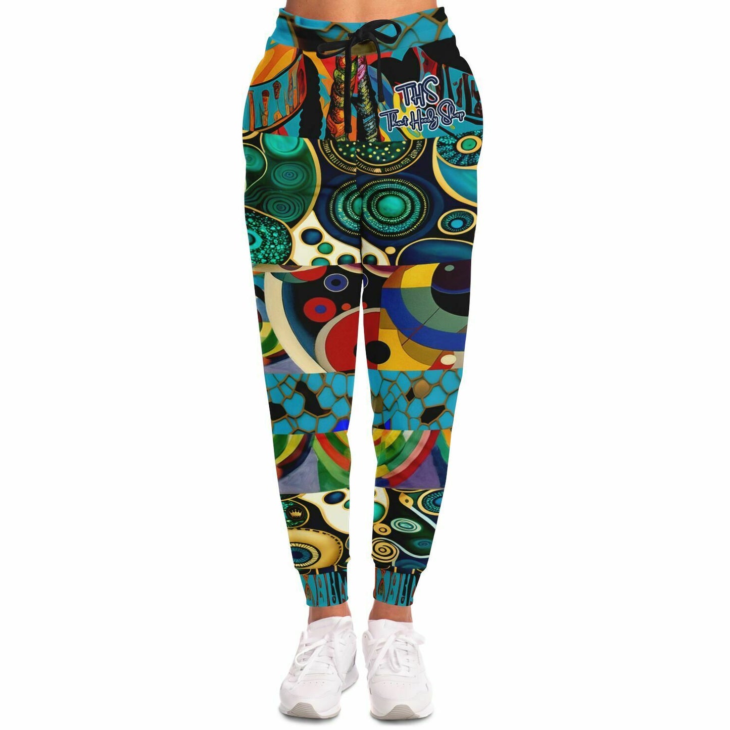 Little Miss Sassy Afro Girl Patchwork Eco-Poly Unisex Joggers