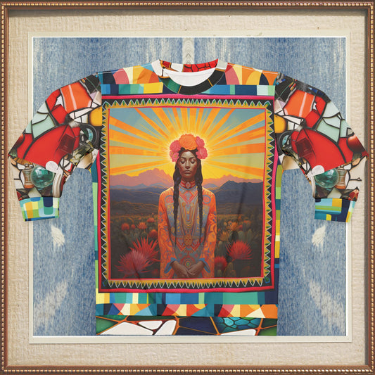 Goddess of the Harvest Mexican Chicomecōātl Unisex Sweatshirt (Gold Label)