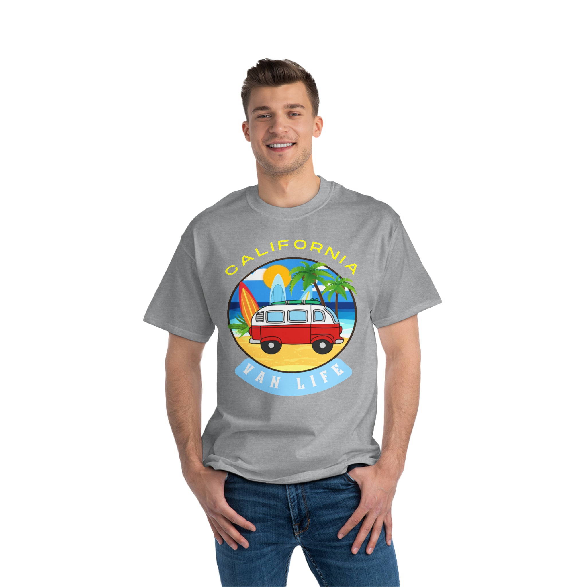 Van Life California Unisex Heavyweight Tee