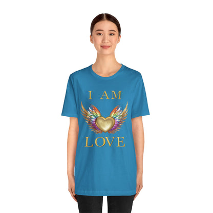 I am Love Angel Wings Short Sleeve Tee