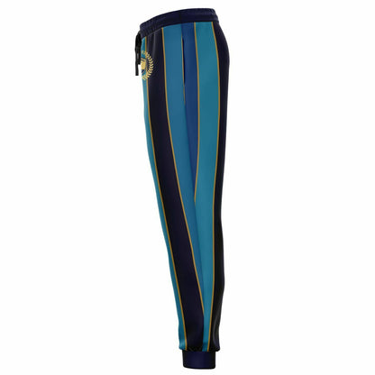 Joggers unisex de poliéster ecológico con rayas de rugby barrocas Rear Admiral 