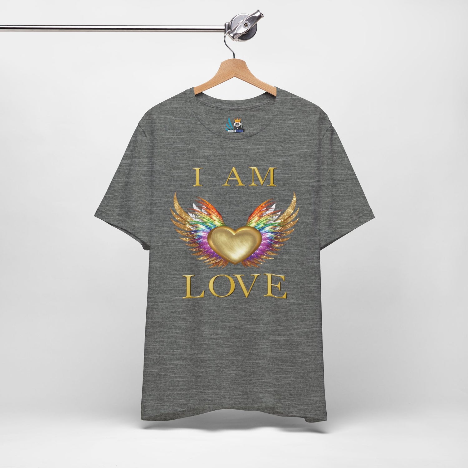 I am Love Angel Wings Short Sleeve Tee