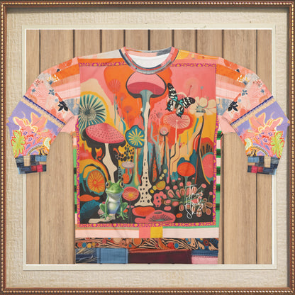 Psychedelic Dreams Abstract Art Unisex Sweatshirt (Gold Label)