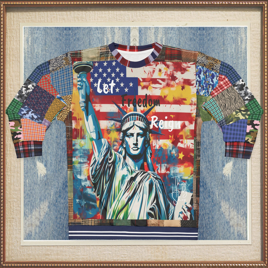 Let Freedom Reign America Unisex Sweatshirt (Gold Label)