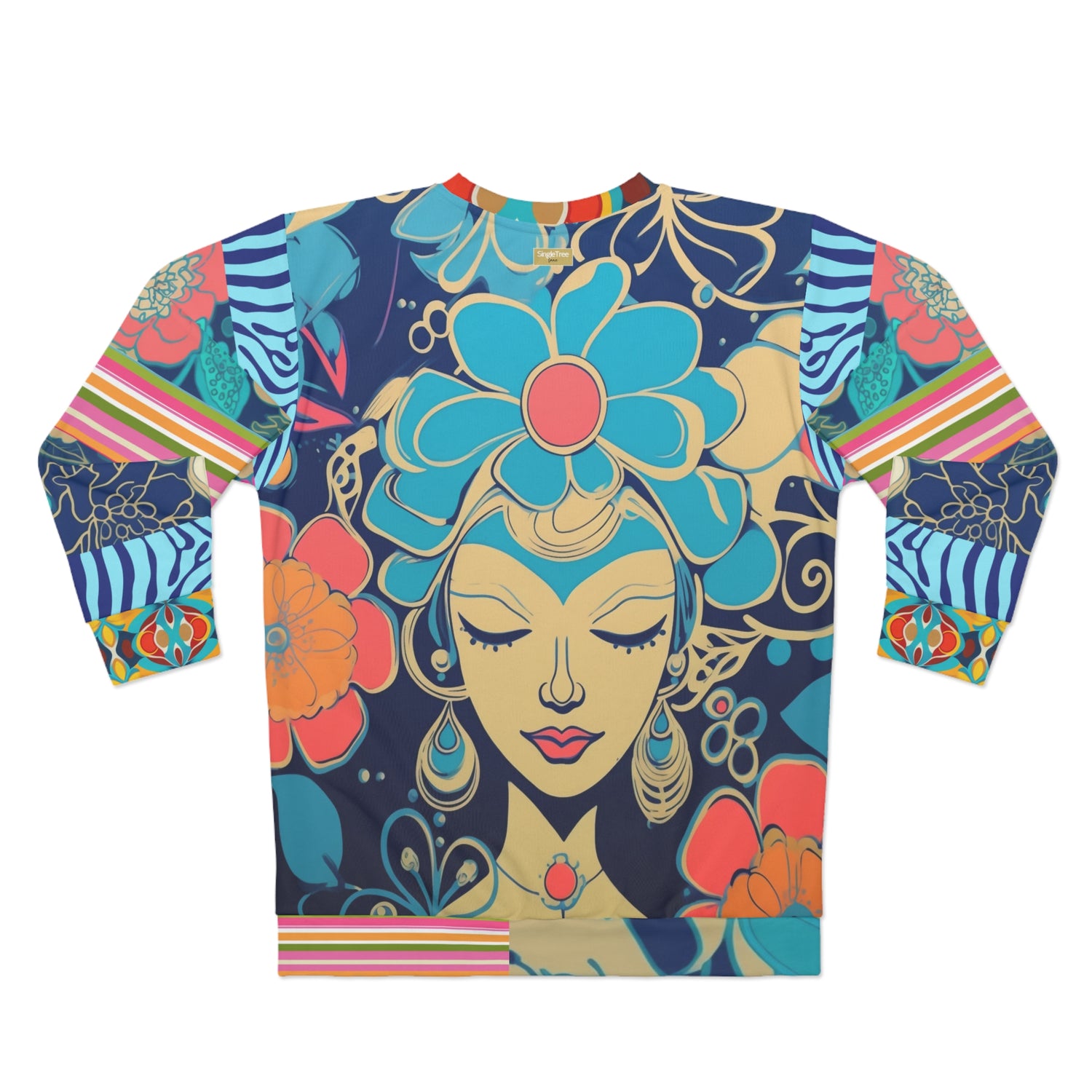 Sudadera unisex Blue Divine Floral Girl