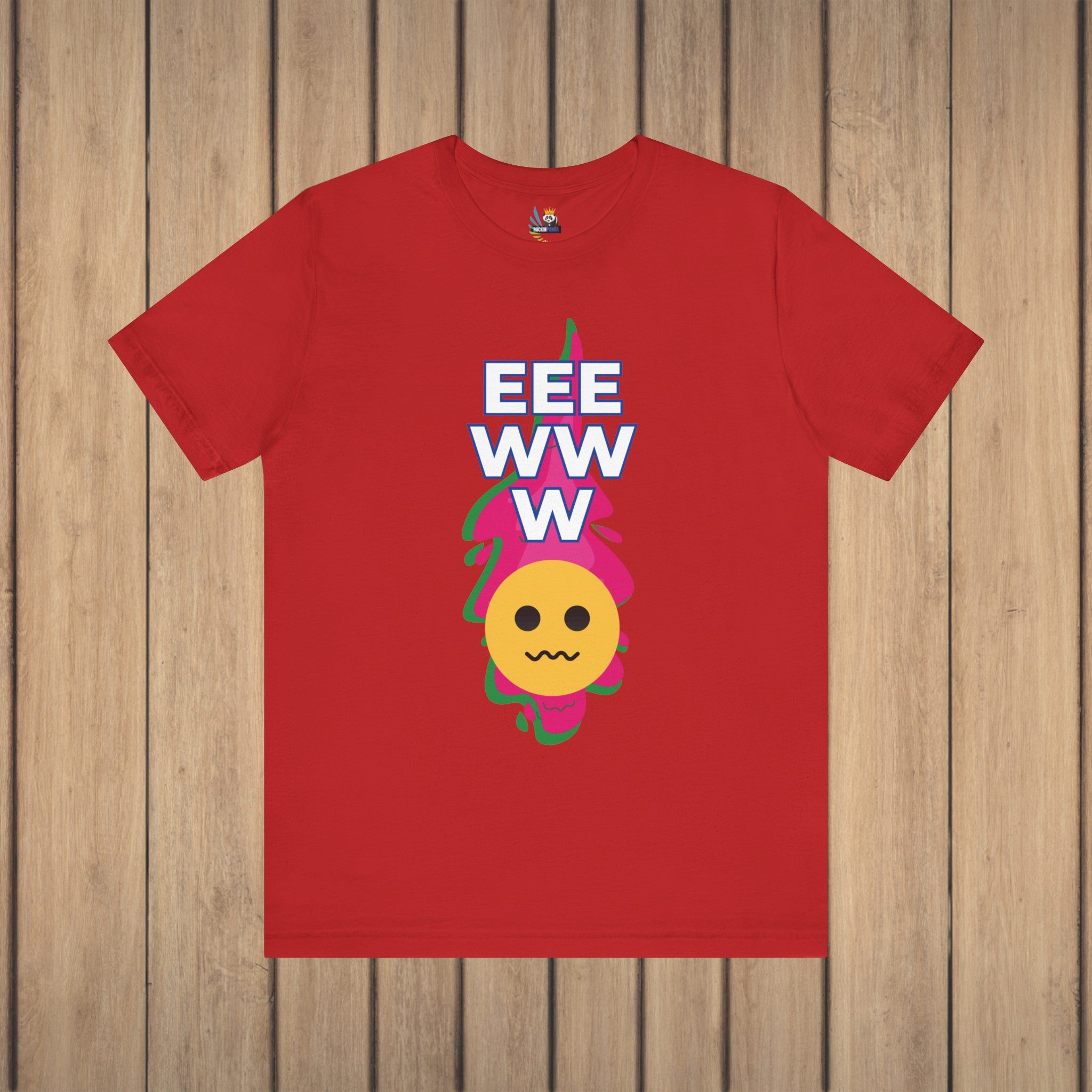 Eeewww Yuck Face Emoji Unisex Short Sleeve Tee