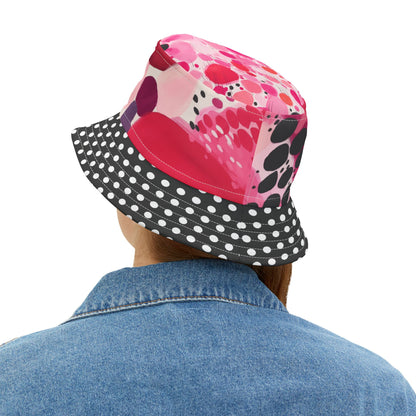 My Surprise in Abstract Polka Dot Vibrant Bucket Hat