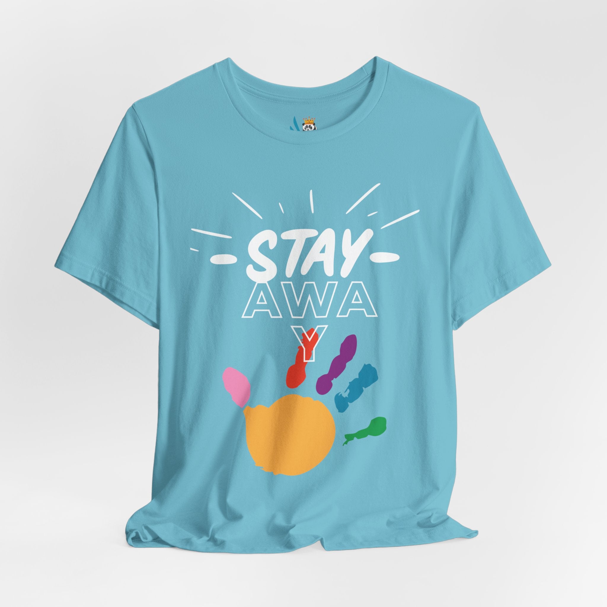 Stay Away Rainbow Hand Unisex Short Sleeve Tee