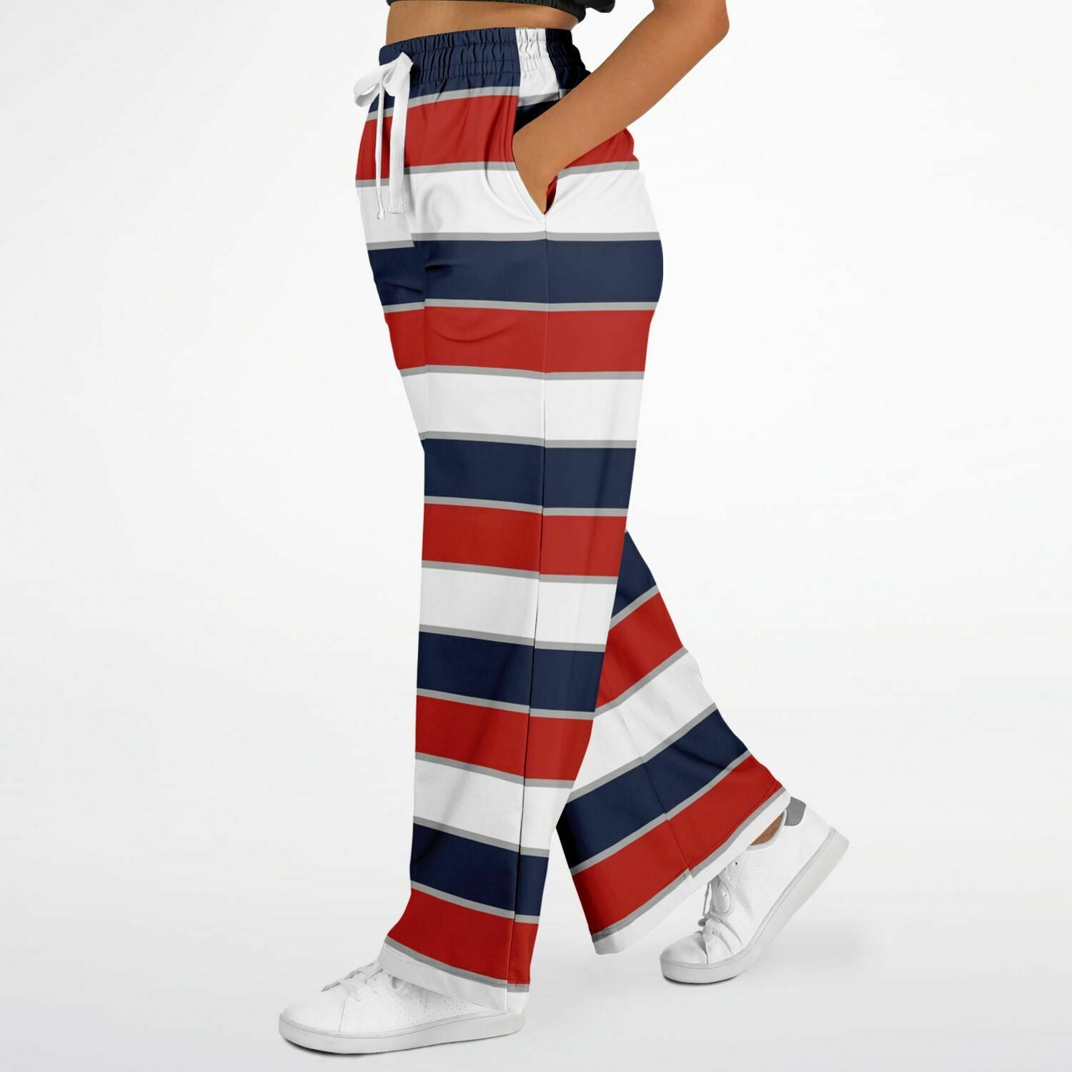 Pantalones anchos Liberty Rugby Stripes de poliéster ecológico 