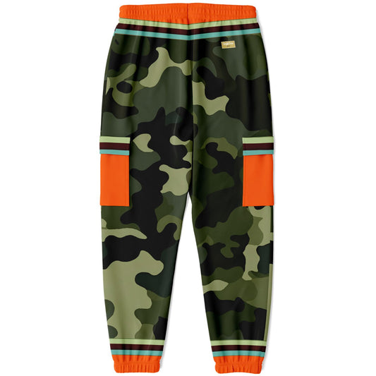 Government Issued Green Camo Eco-Poly Unisex Cargo Joggers