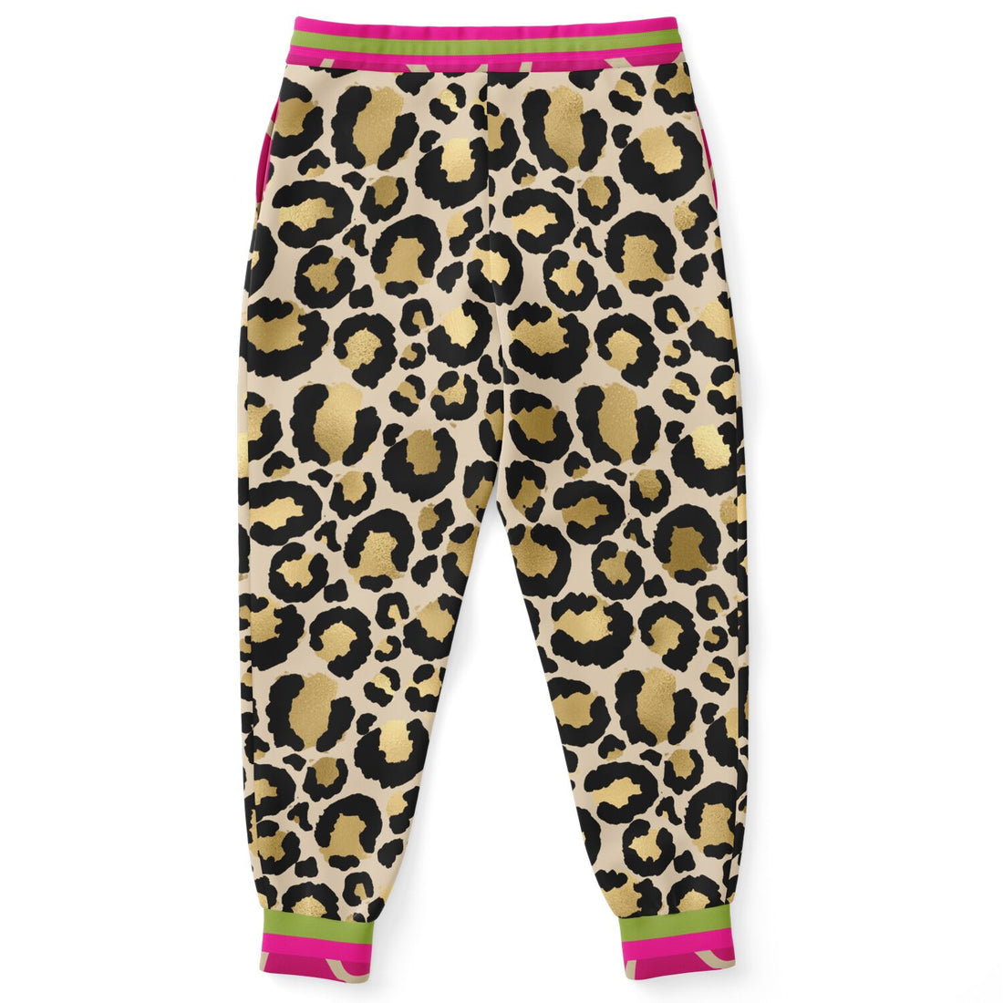 Cheetah Time 1863 Neon Stripe Eco-Poly Unisex Joggers