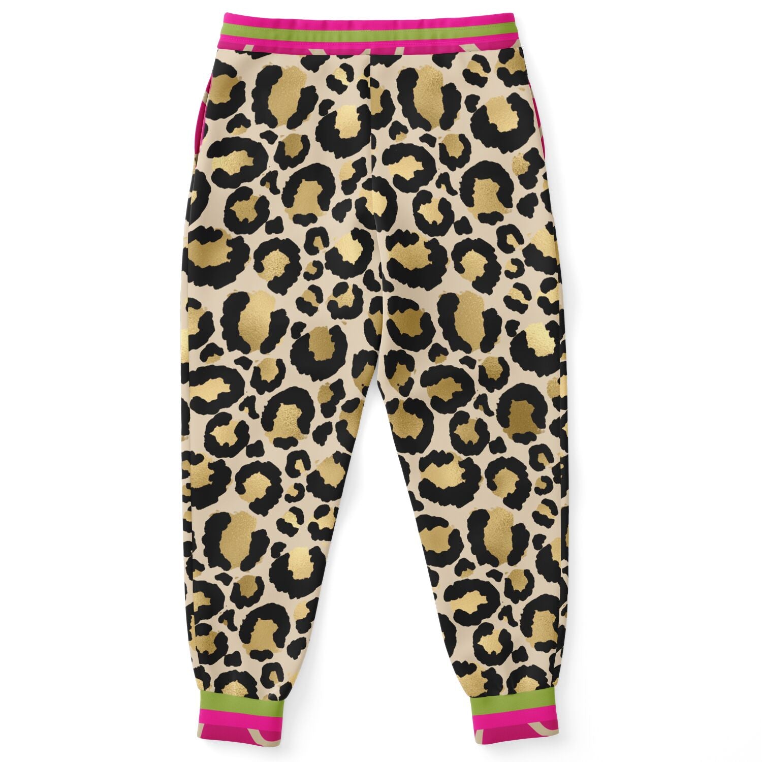 Cheetah Time 1863 Joggers unisex de poliéster ecológico con rayas neón 