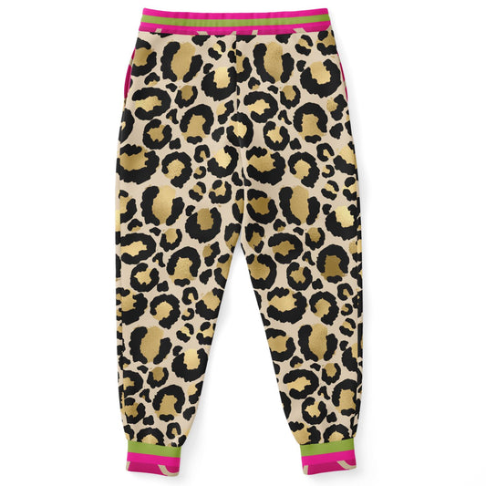 Cheetah Time 1863 Neon Stripe Eco-Poly Unisex Joggers