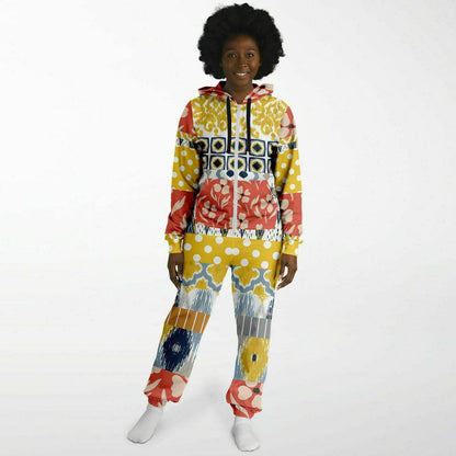 Mameluco polar unisex con patchwork floral de Tallulah Bankhead