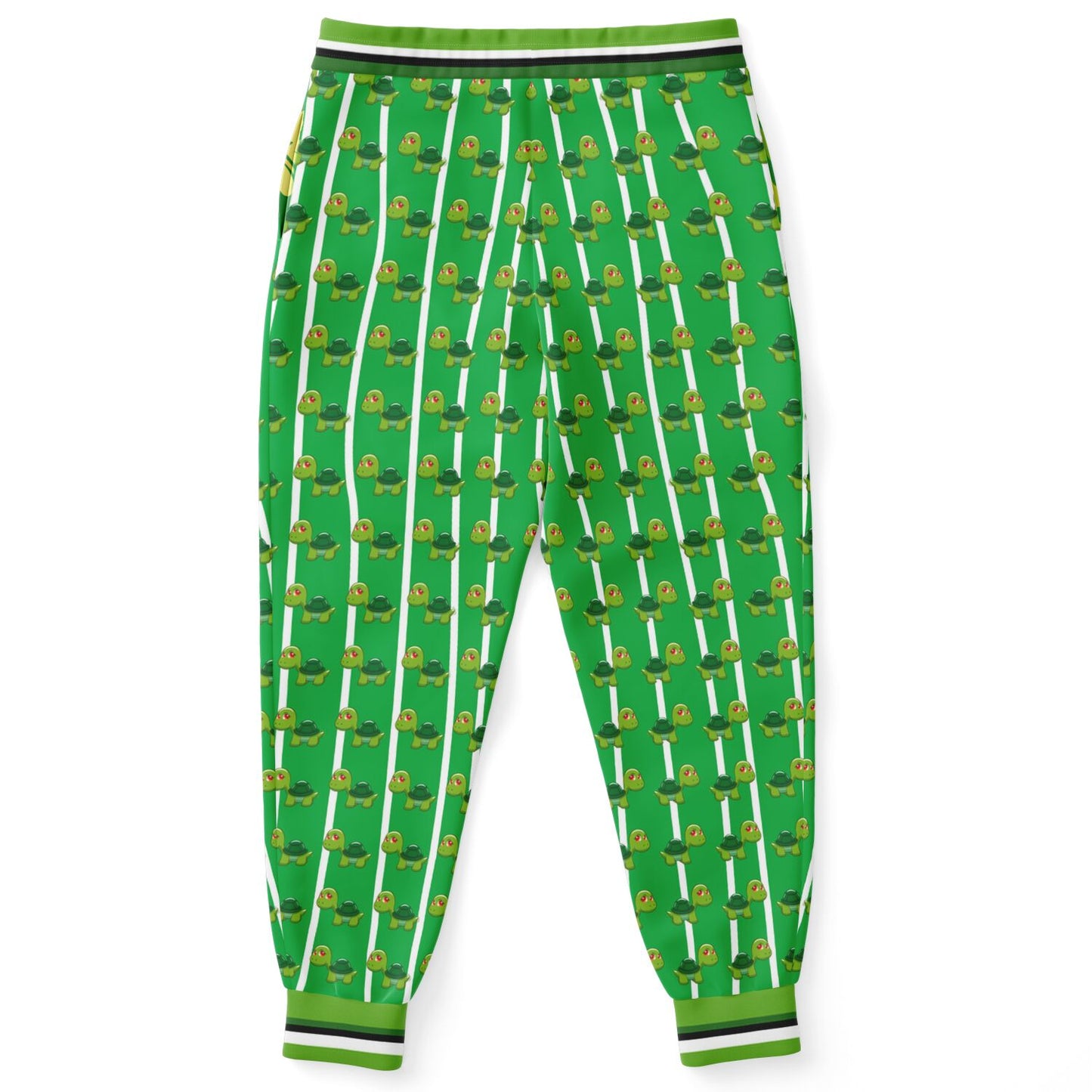 Have Fun Green Acres Turtle Stripe Eco-Poly Unisex Joggers