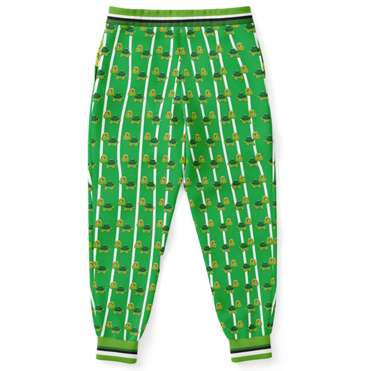 Have Fun Green Acres Turtle Stripe Eco-Poly Unisex Joggers