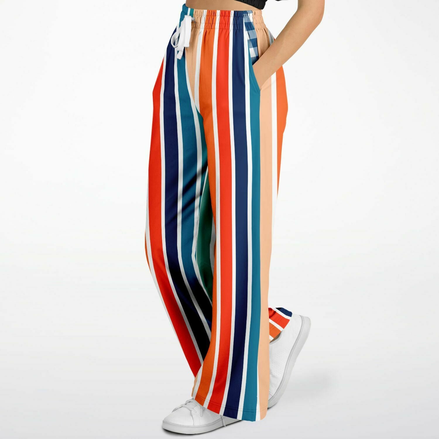 Salsa Time Striped EcoPoly Wide Leg Pants