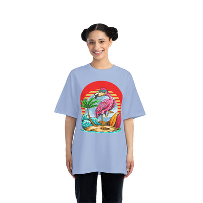 Camiseta pesada La Vida Flamingo Surfing