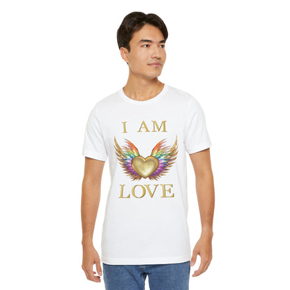 I am Love Angel Wings Short Sleeve Tee