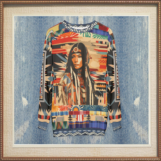 Lakota Woman - Native American Unisex Sweatshirt (Gold Label)