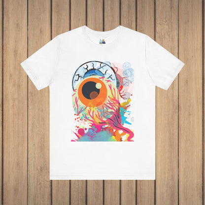 Eyes in Abstract Unisex Short Sleeve Tee