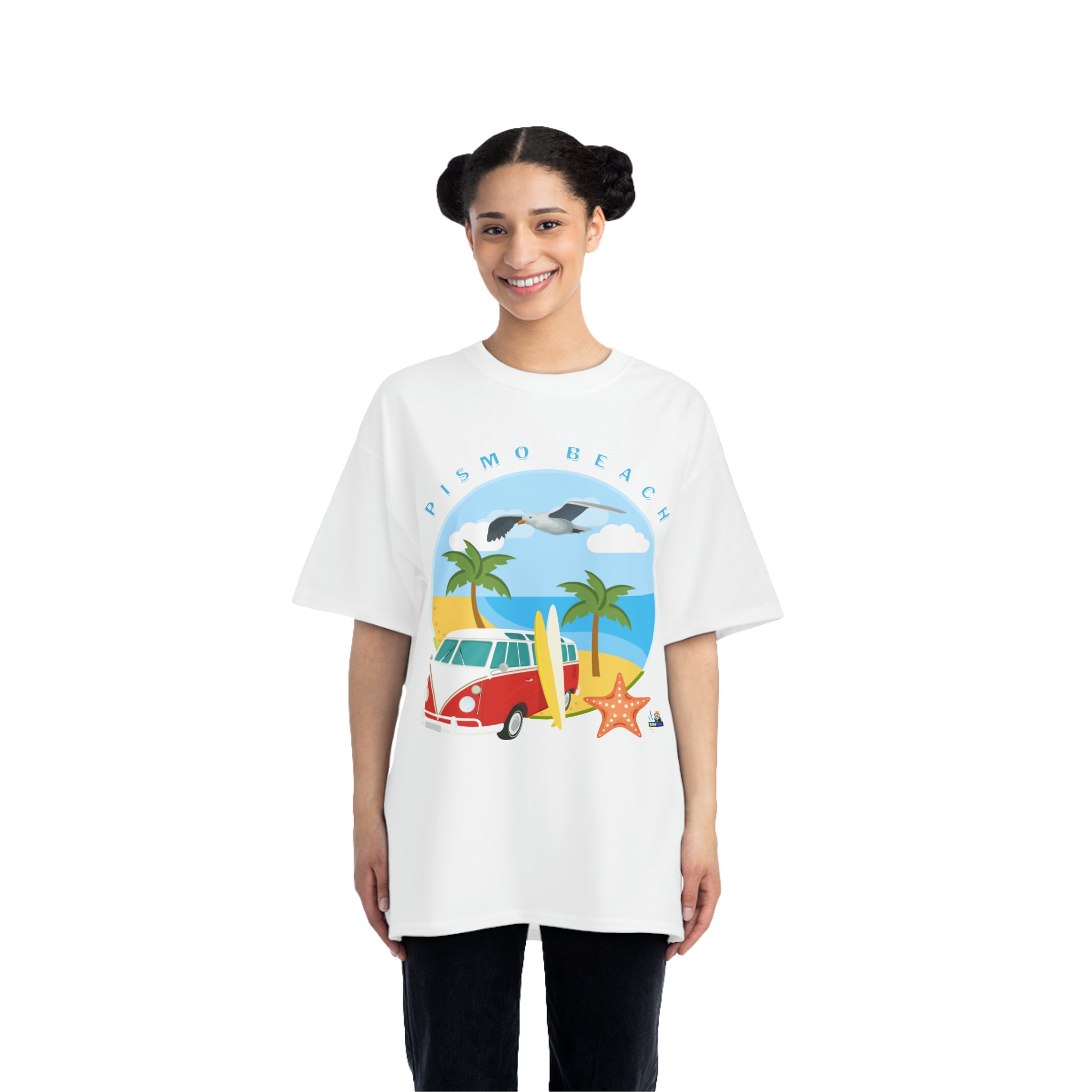 Camiseta de peso pesado Surf Pismo Beach California