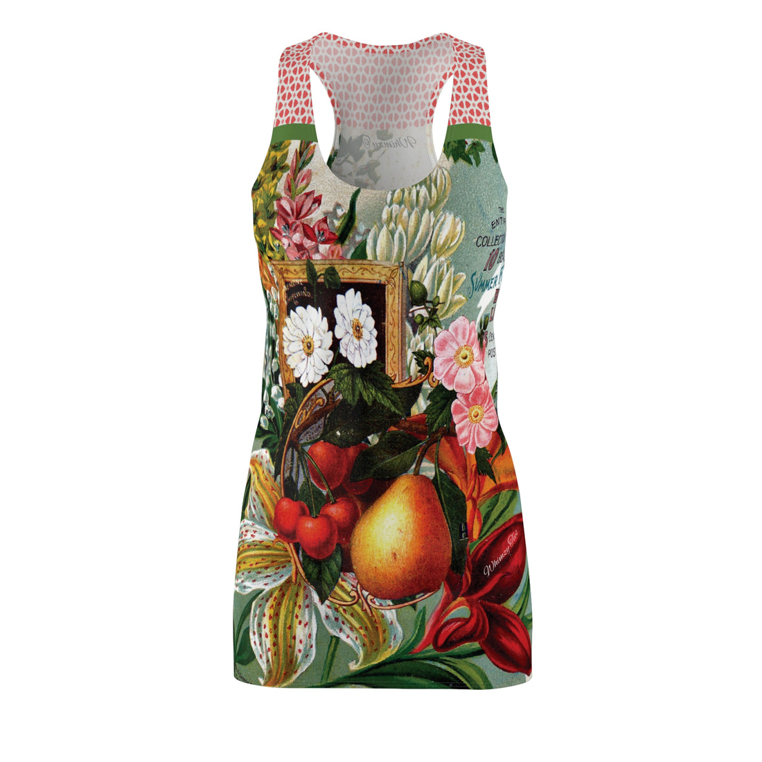 Juicy Fruit Vintage Floral Racerback Dress