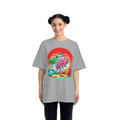 Camiseta pesada La Vida Flamingo Surfing