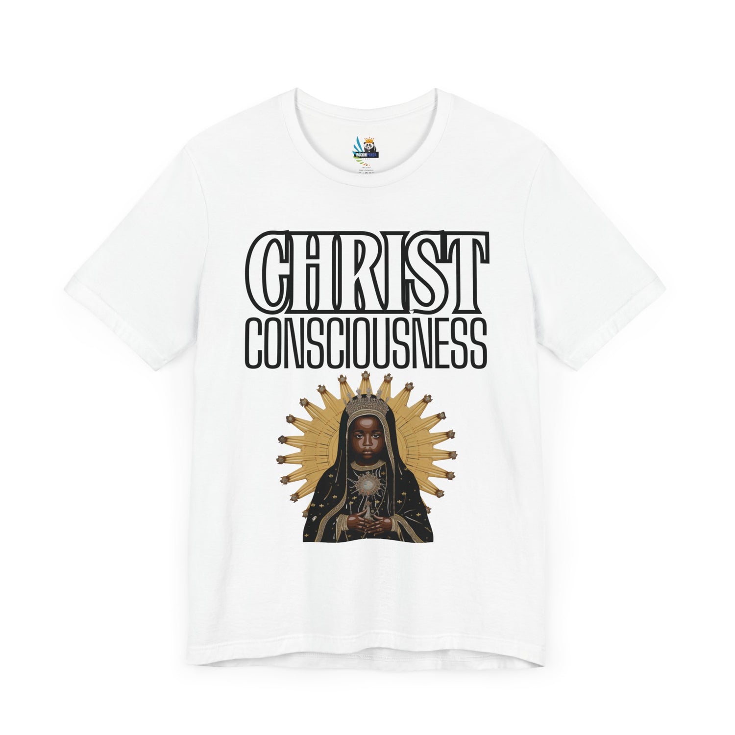 Christ Consciousness - Black Baby Jesus Unisex Short Sleeve Tee