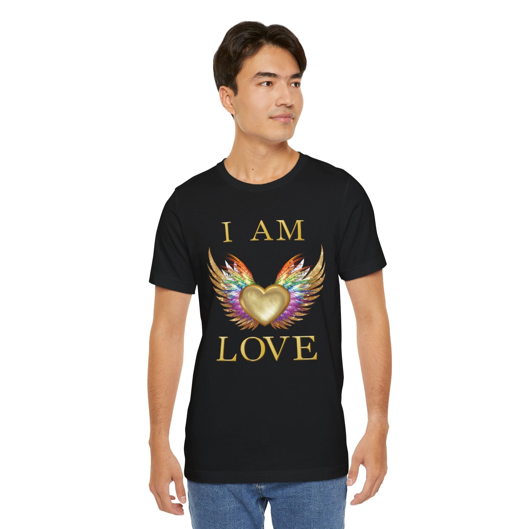 I am Love Angel Wings Short Sleeve Tee