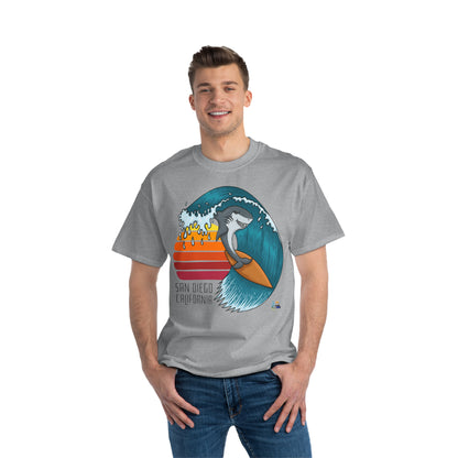 Camiseta de peso pesado Surf San Diego