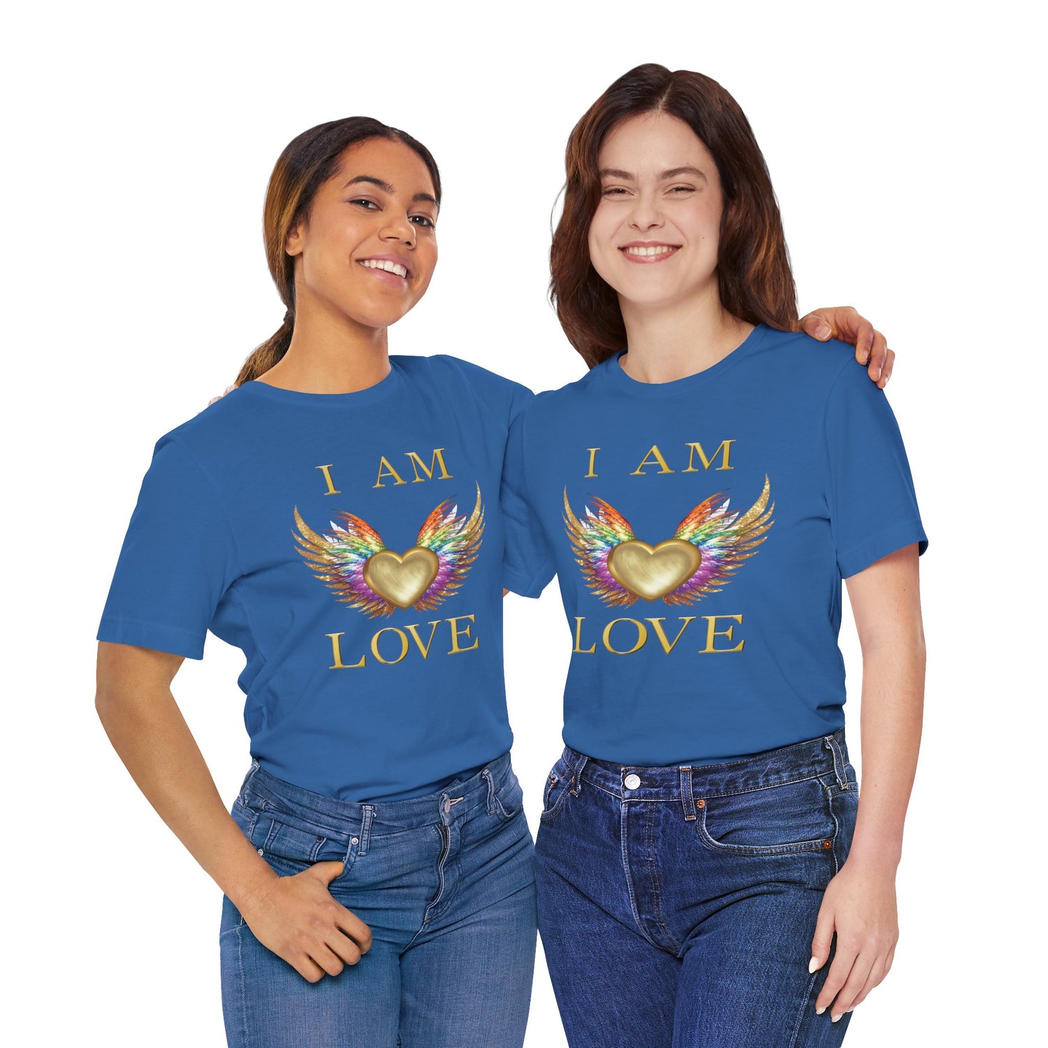 I am Love Angel Wings Short Sleeve Tee