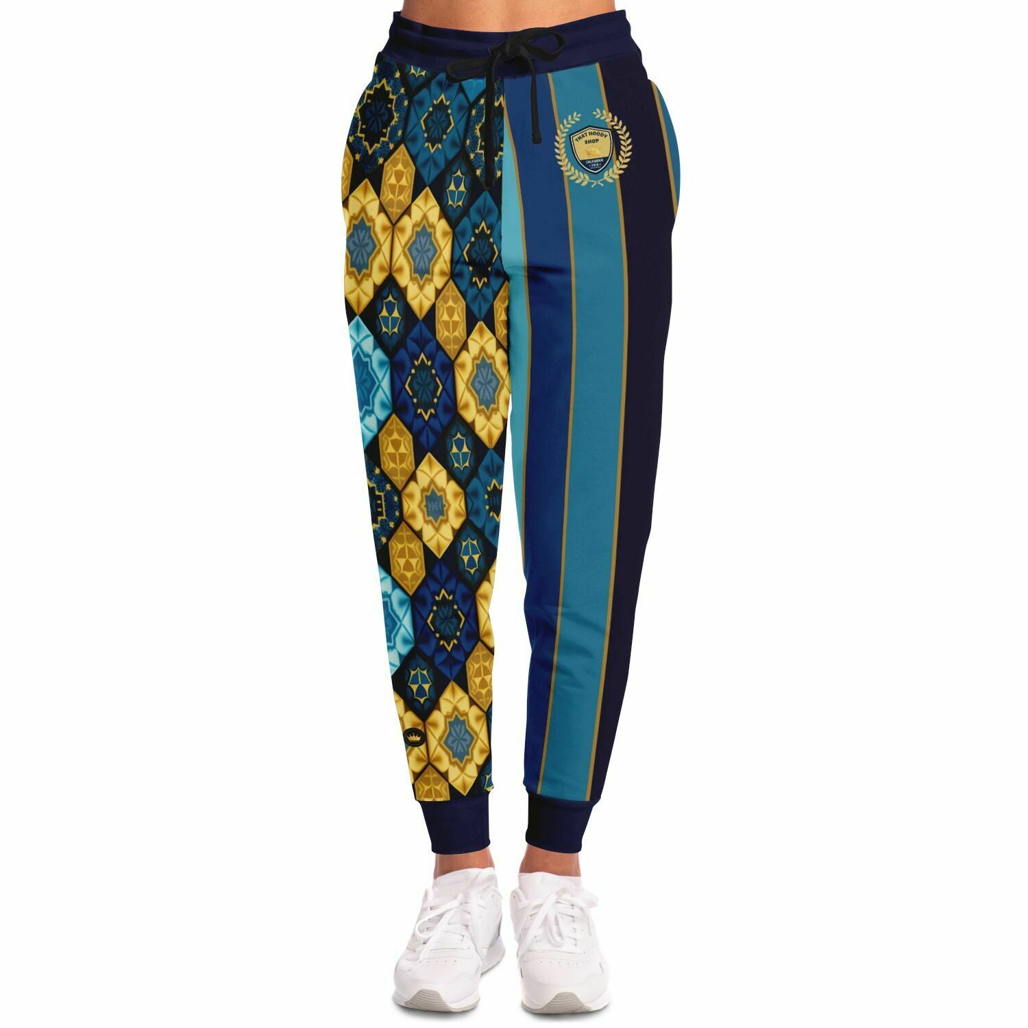 Joggers unisex de poliéster ecológico con rayas de rugby barrocas Rear Admiral 