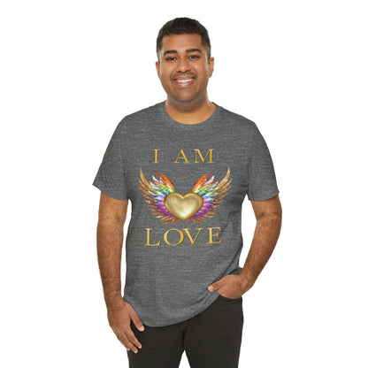 I am Love Angel Wings Short Sleeve Tee