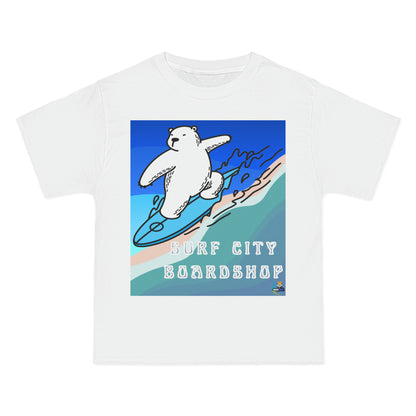 Surf City Boardshop - Camiseta pesada con mascota del oso polar