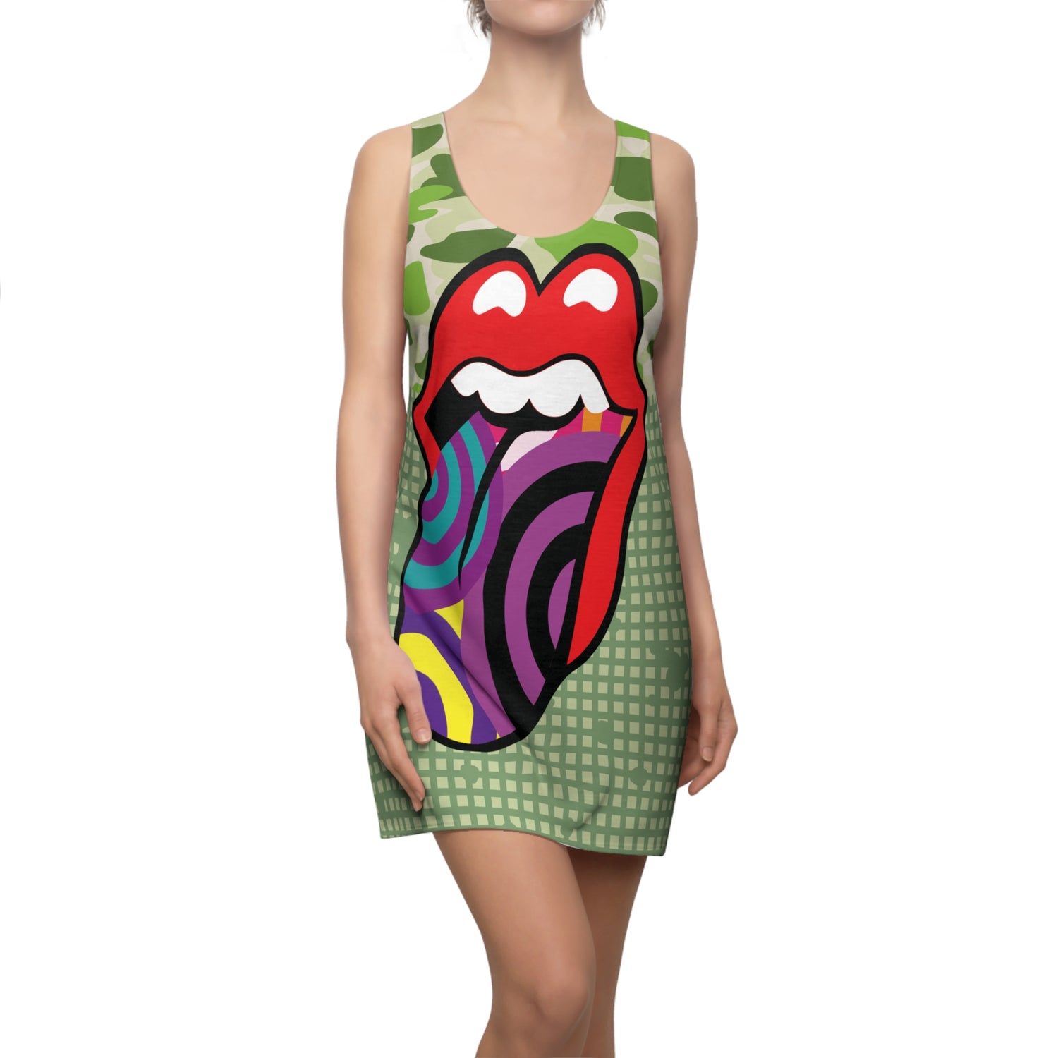 Funhouse Swirl Racerback Dress