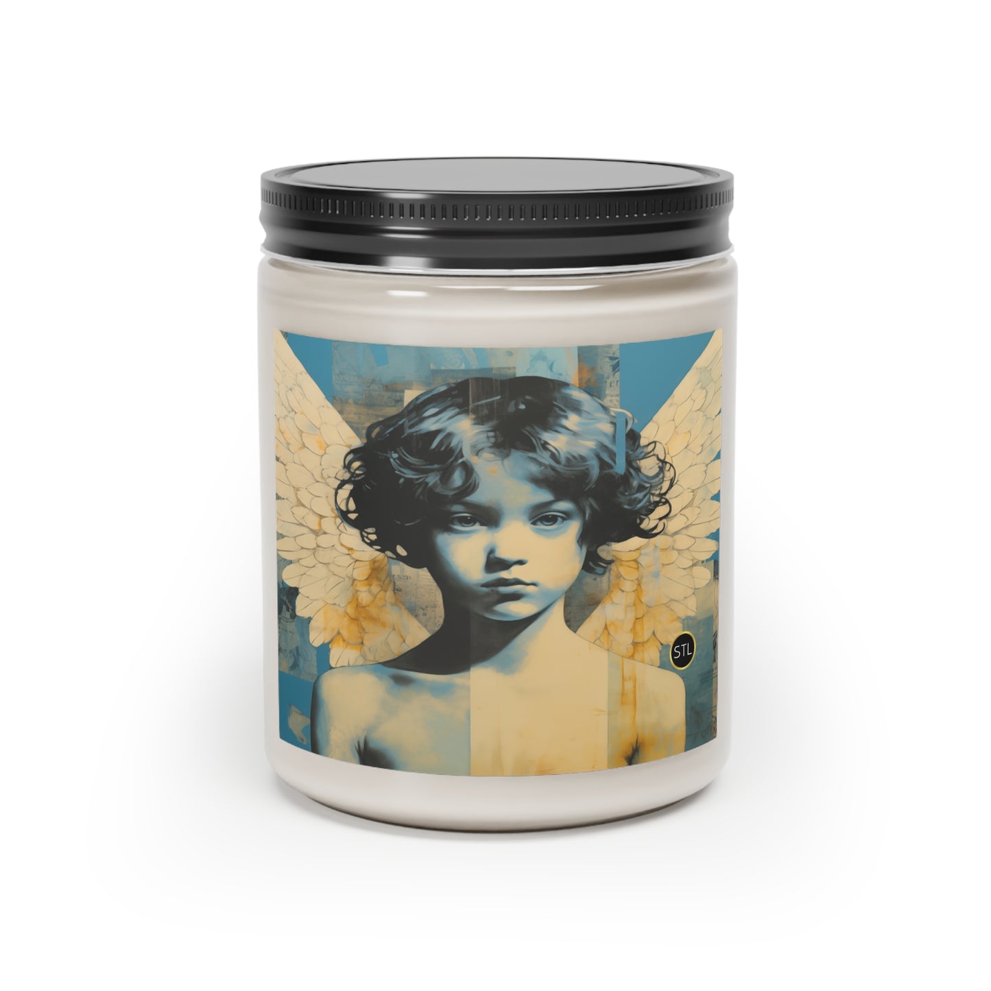 Angel Boy Hand-Poured Vegan Soy Scented Candle - Cinnamon, 9oz