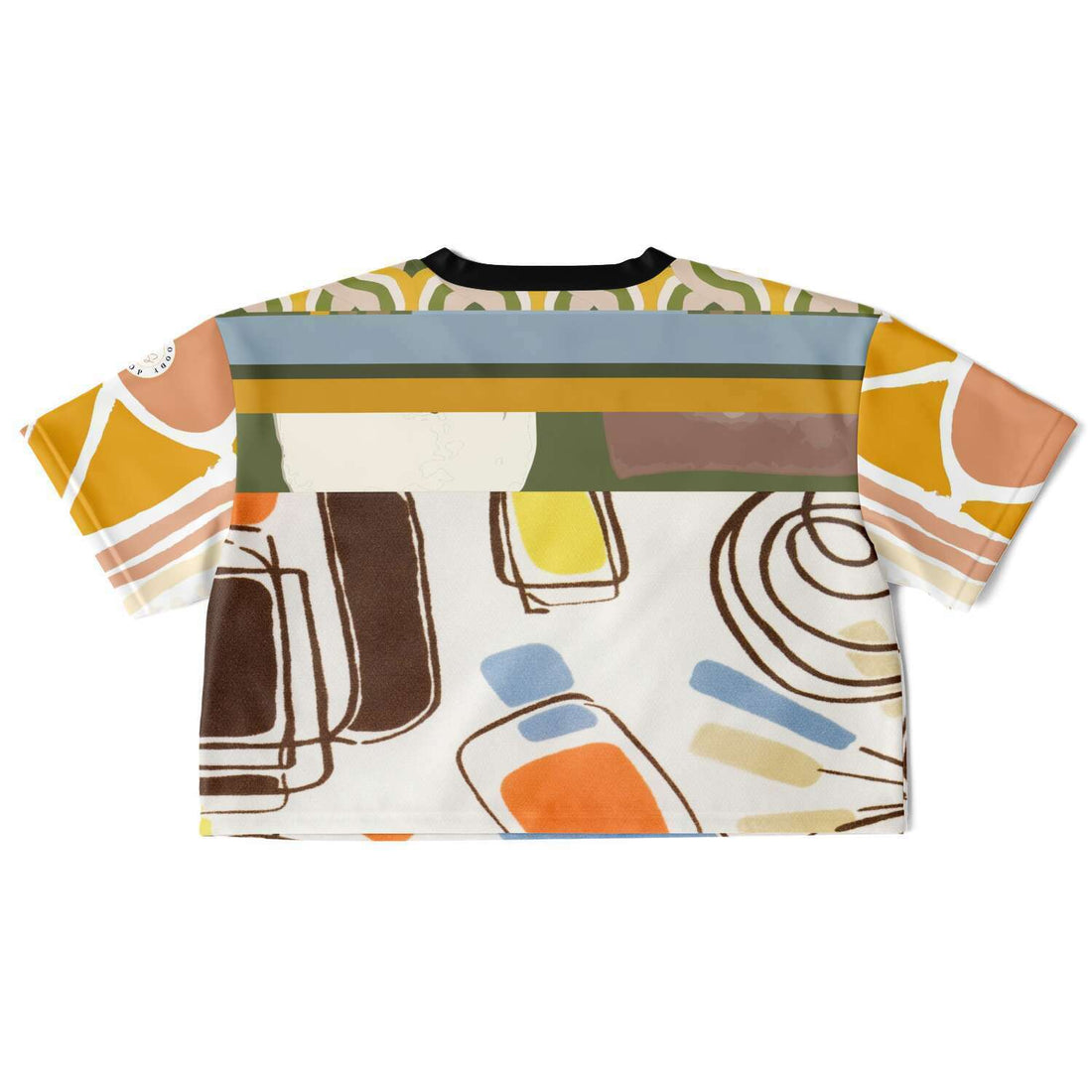 Concrete Jungle Abstract Geo Eco-Poly Crop Jersey