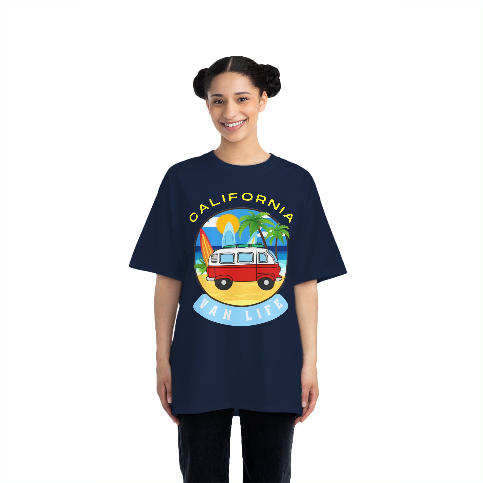 Camiseta de peso pesado Van Life California