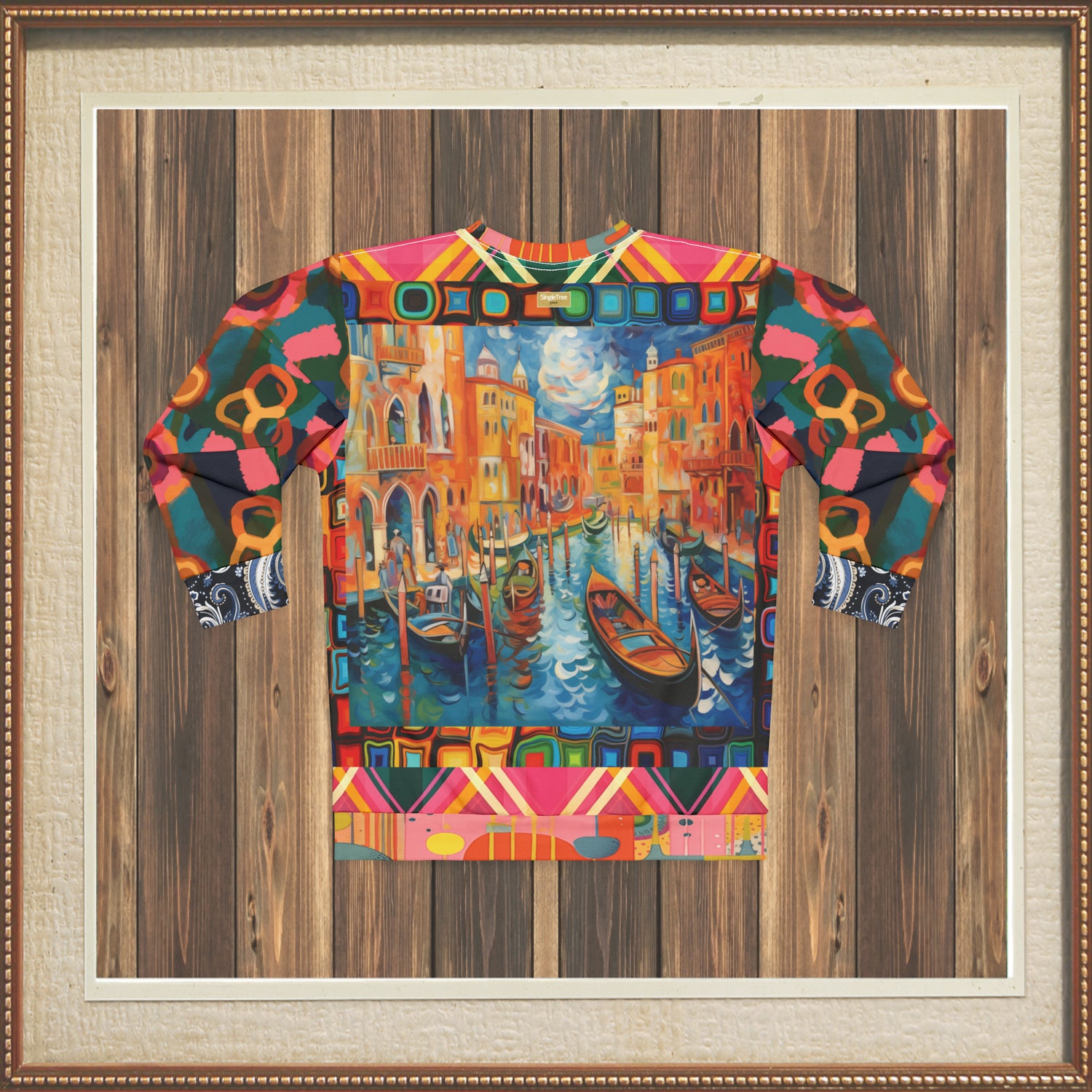 Vacation in Venezia Impressionistic Art Unisex Sweatshirt (Gold Label)