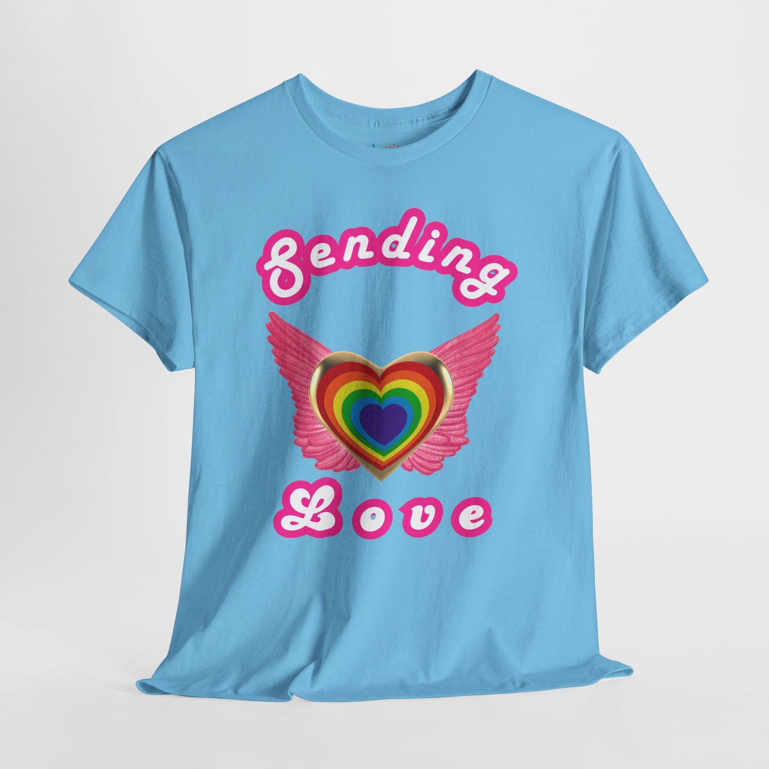 Sending Love Inspirational Heavyweight Unisex Tee