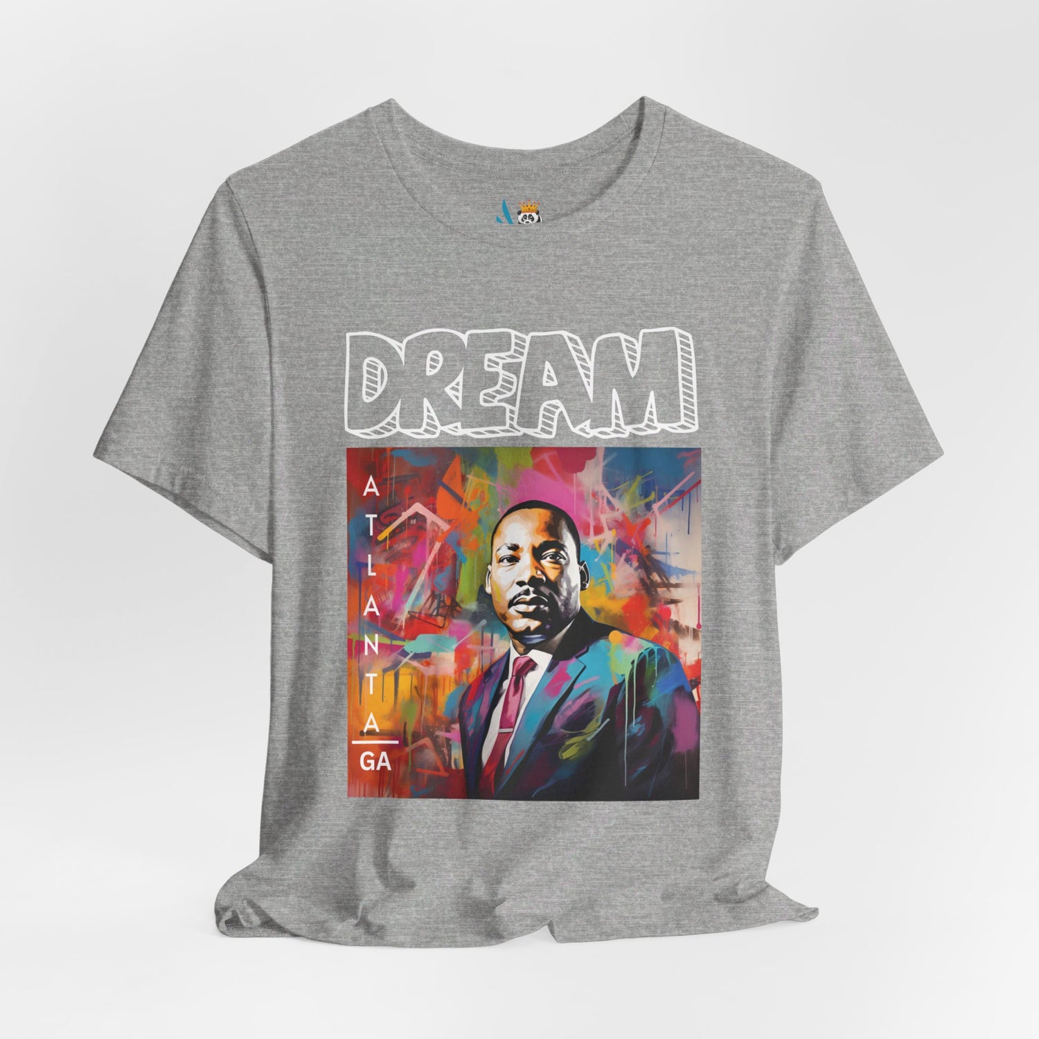 MLK Jr Dream Graffiti Art Unisex Short Sleeve Tee