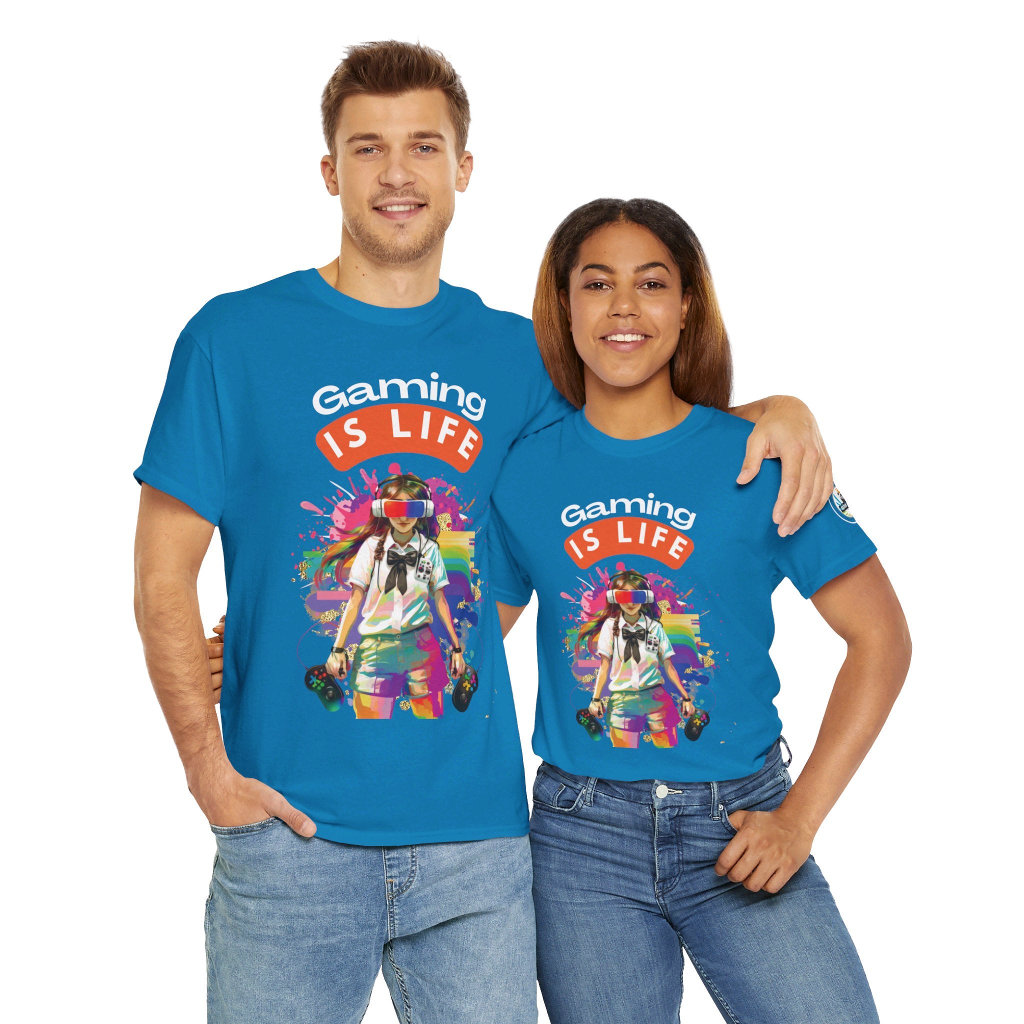 Gaming is Life - Girl Gamer Unisex Heavy Cotton Tee