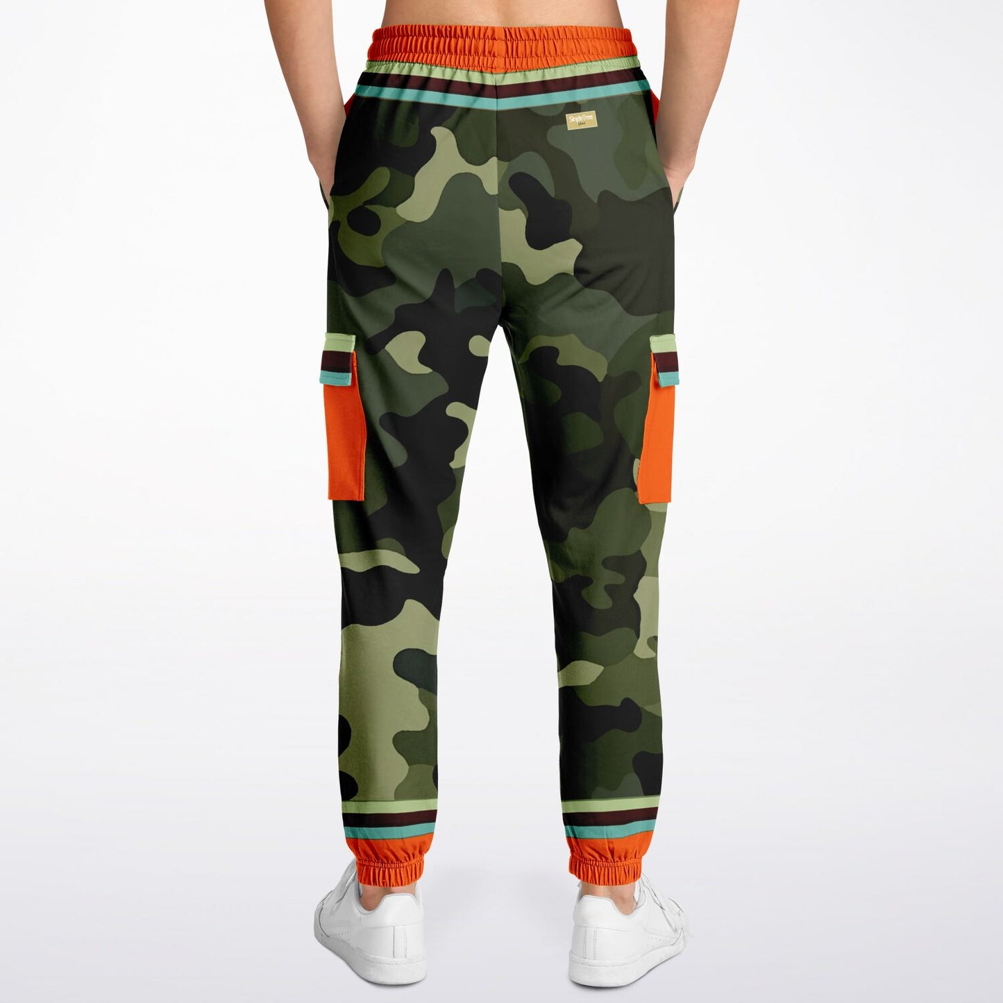 Government Issued Green Camo Eco-Poly Unisex Cargo Joggers