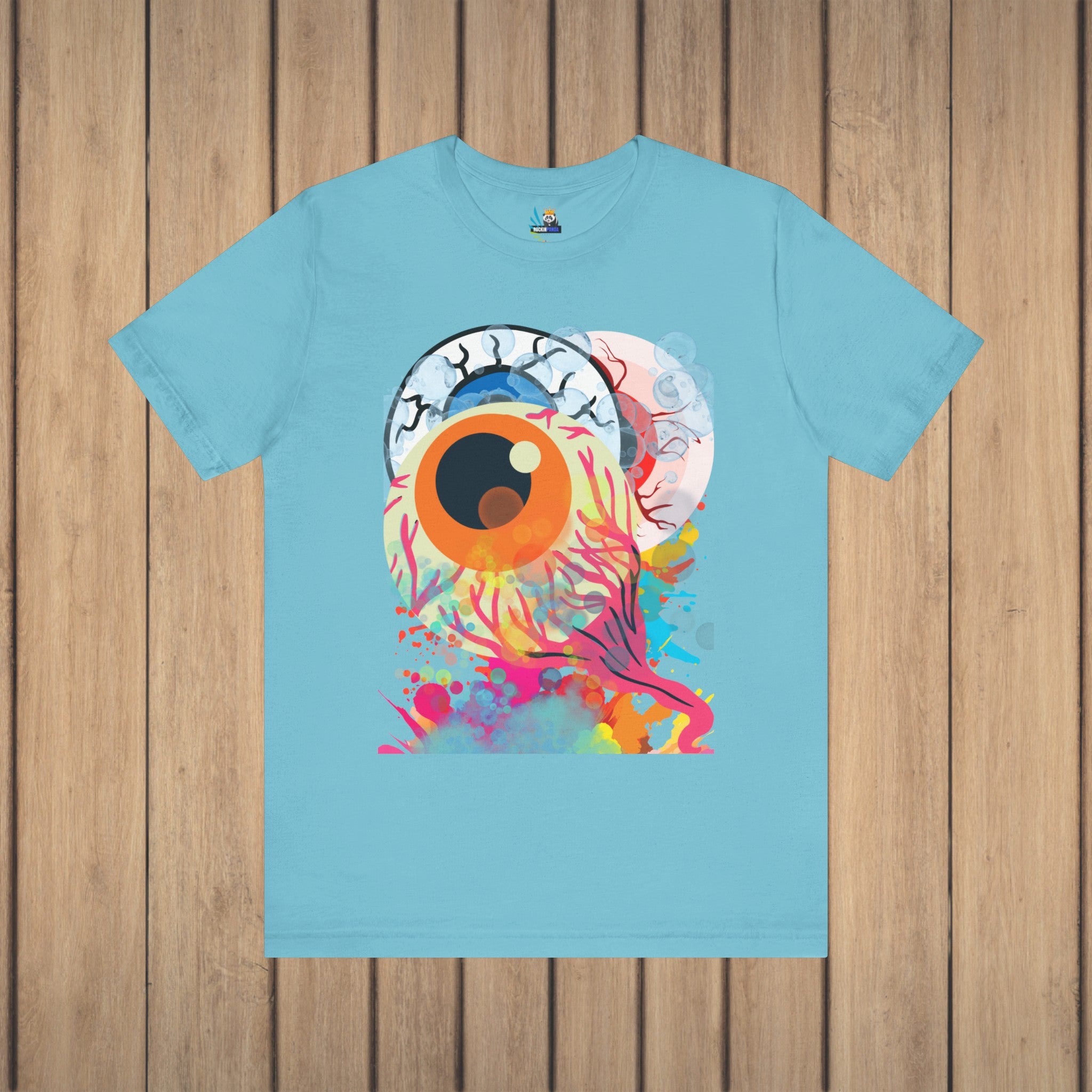 Eyes in Abstract Unisex Short Sleeve Tee