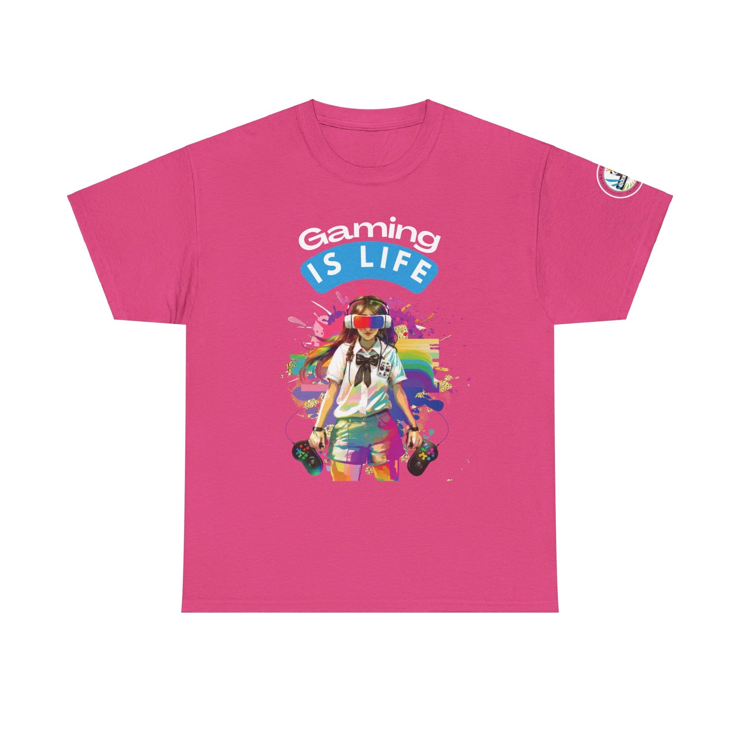 Gaming is Life - Girl Gamer Unisex Heavy Cotton Tee