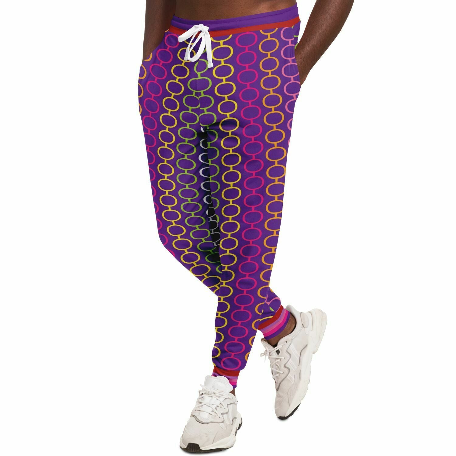 Rainbow Hippie Links Eco-Poly Unisex Joggers