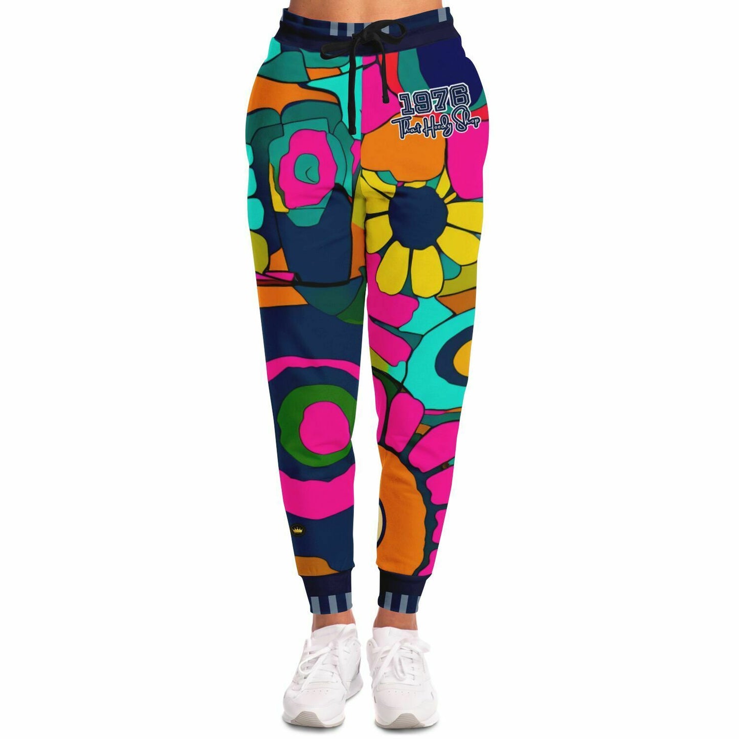 Hippie Daisy Floral Eco-Poly Unisex Joggers