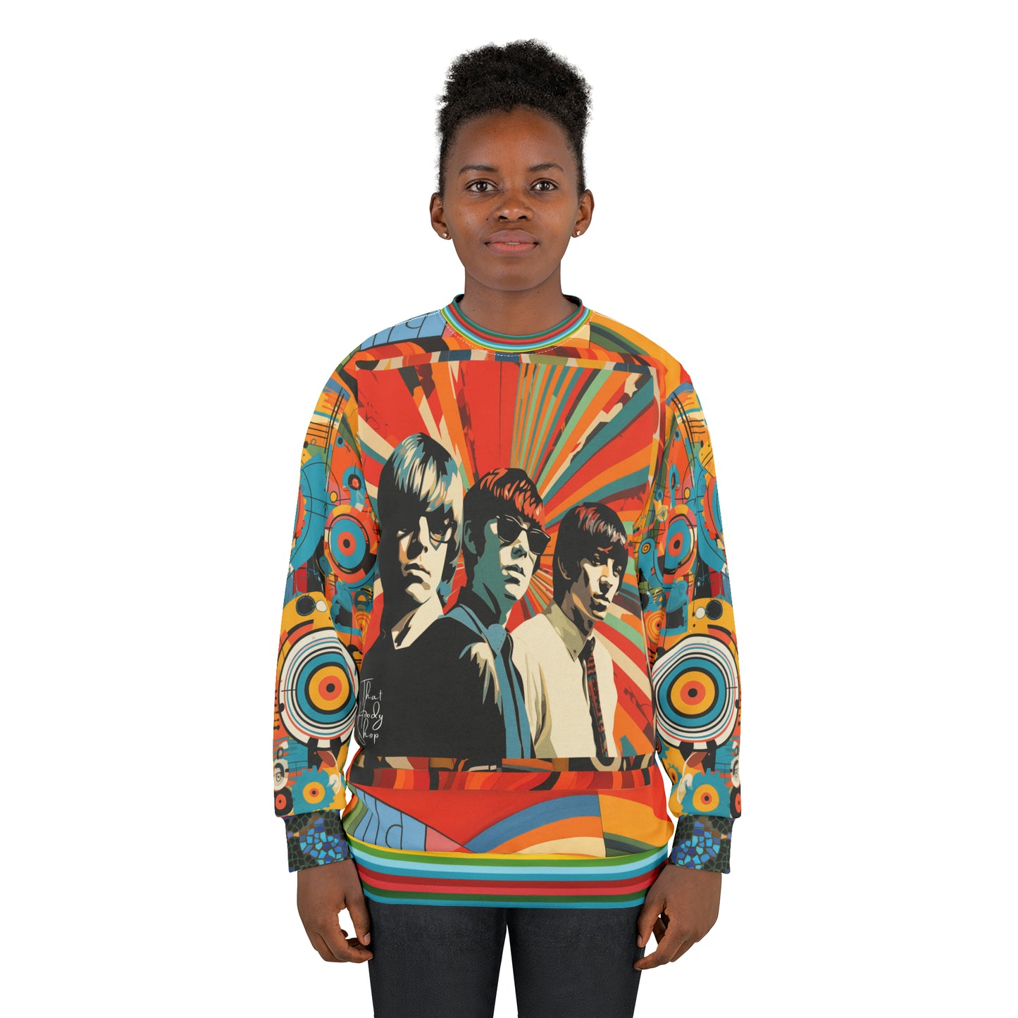 Nod to the Mod Squad Pop Art Unisex Sweatshirt