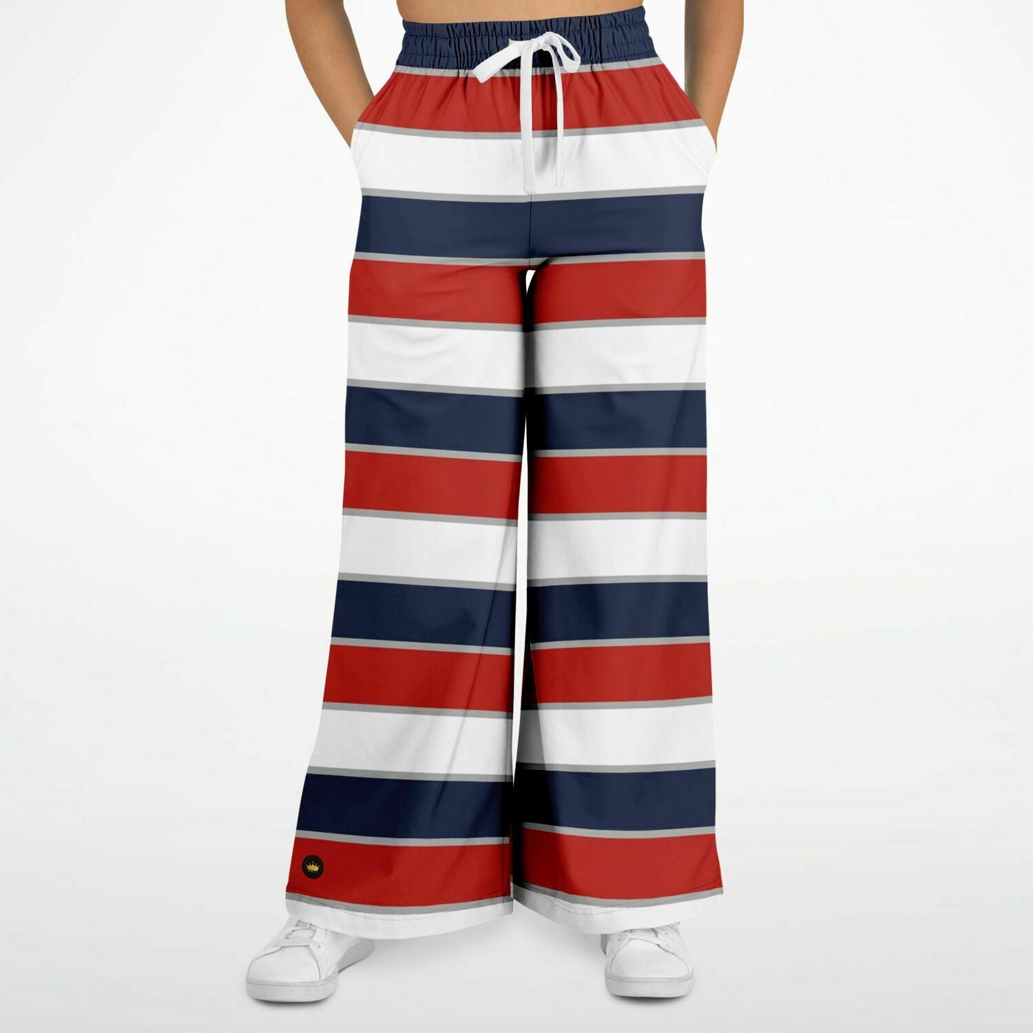 Liberty Rugby Stripes Eco-Poly Wide Leg Pants